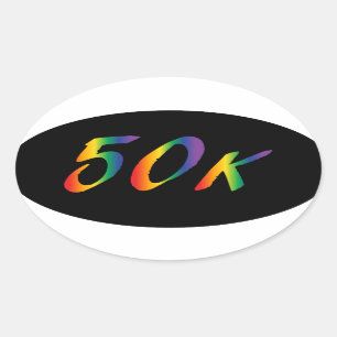 Sticker Ovale ultra marathon 50K