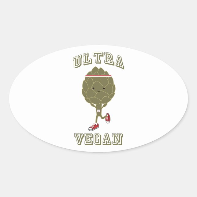 Sticker Ovale Ultra Vegan (Devant)