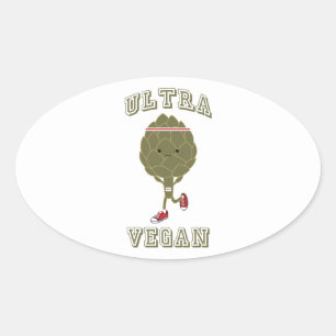 Sticker Ovale Ultra végétalien