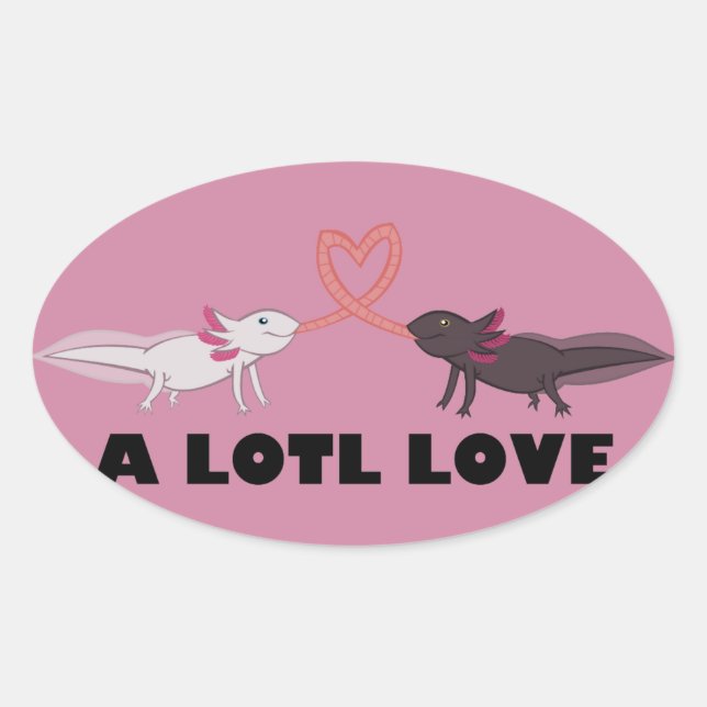 Sticker Ovale un grand amour (Devant)