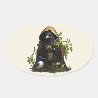 Sticker Ovale Un voleur léger