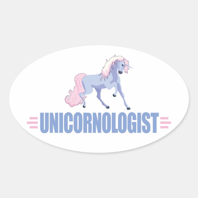 Sticker Ovale Unicorn (Devant)