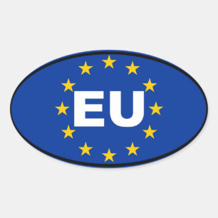 Sticker Ovale Union européenne - UE
