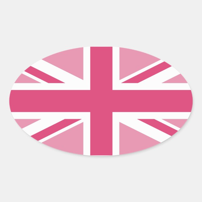 Sticker Ovale Union Jack (Devant)