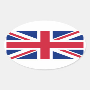 Sticker Ovale Union Jack britannique