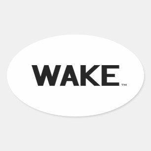 Sticker Ovale Université Wake Forest   Wordmark Wake