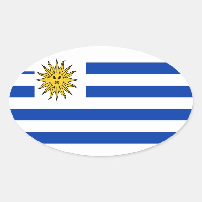 Sticker Ovale uruguay (Devant)