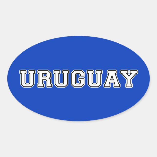 Sticker Ovale Uruguay (Devant)