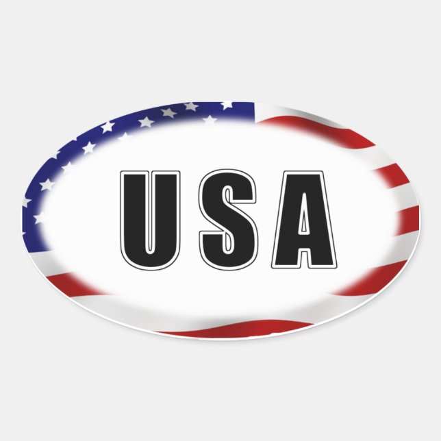 STICKER OVALE USA (Devant)