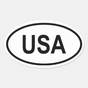 STICKER OVALE USA