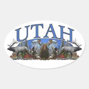 Sticker Ovale Utah