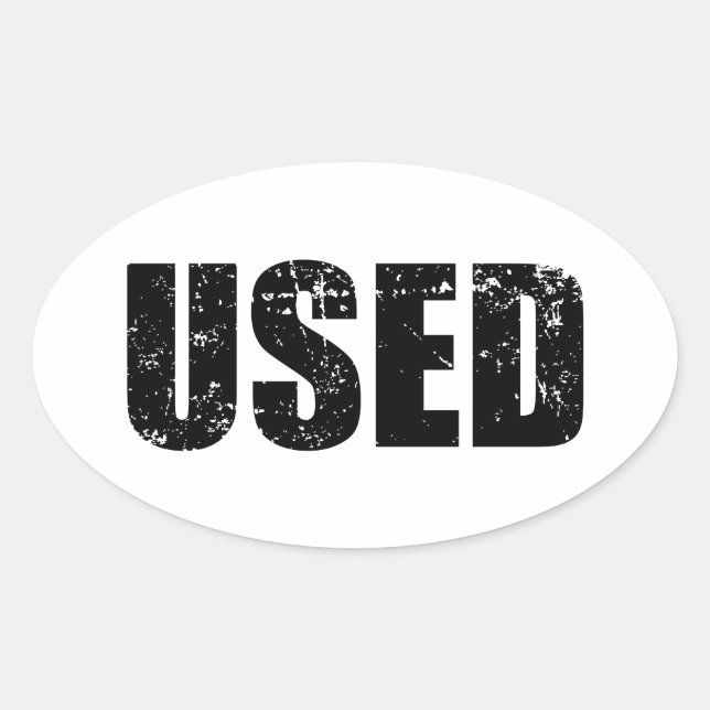 STICKER OVALE UTILISÉ (Devant)