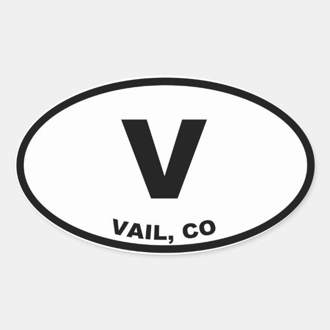 Sticker Ovale Vail (Devant)