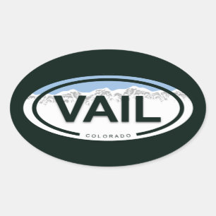Sticker Ovale Vail Colorado Rocky Mountain