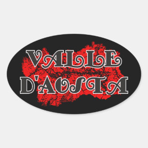 Sticker Ovale Vallée d'Aoste