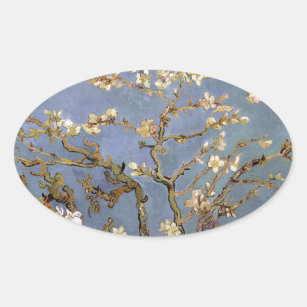 Sticker Ovale Van Gogh Almond Blossom