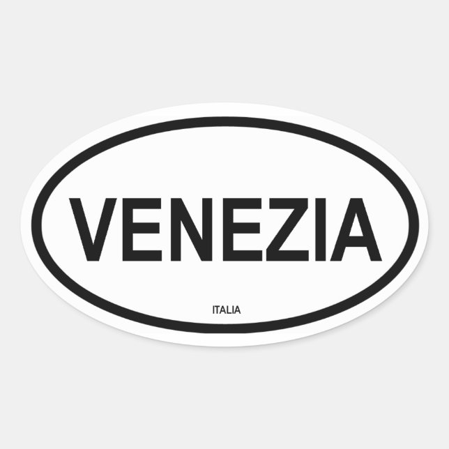 STICKER OVALE VENÉZIE (Devant)