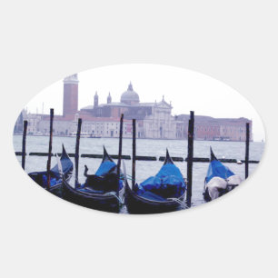 Sticker Ovale Venise Italie Voyage