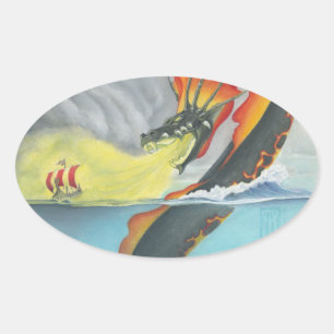 Sticker Ovale ver de stockage Mester