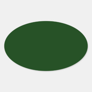 Sticker Ovale Vert foncé
