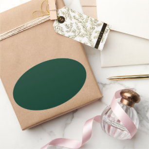 Sticker Ovale Vert foncé