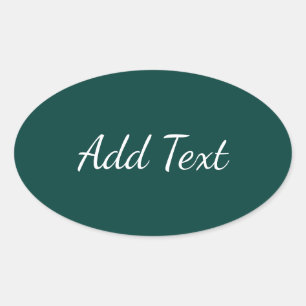 Sticker Ovale Vert mer profonde