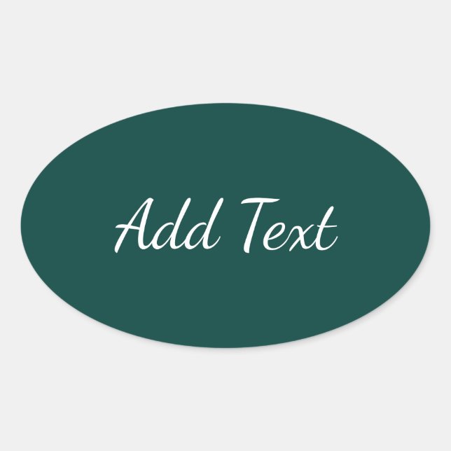Sticker Ovale Vert mer profonde (Devant)