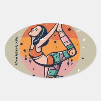 Sticker Ovale Vibes Soul Warrior