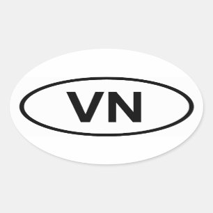 Sticker Ovale Vietnam "VN"