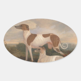 Sticker Ovale Vintage Greyhounds