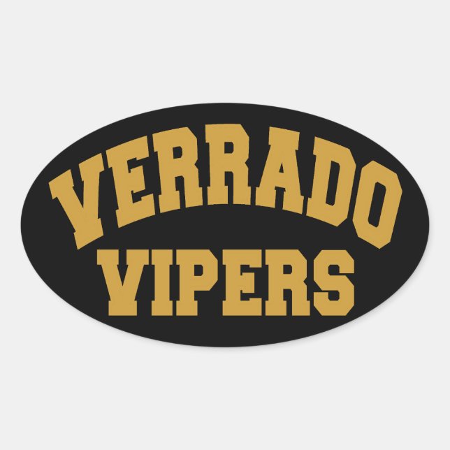 Sticker Ovale Vipers Verrado (Devant)
