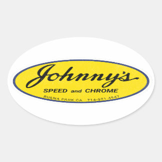 Sticker Ovale Vitesse de Johnny et Chrome
