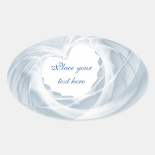 Sticker Ovale Voile de naissance