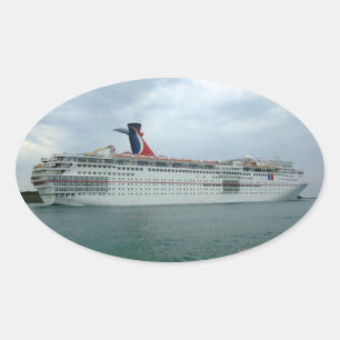 Sticker Ovale Voile depuis Port Canaveral