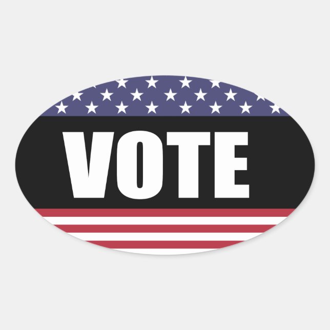 STICKER OVALE VOTER (Devant)