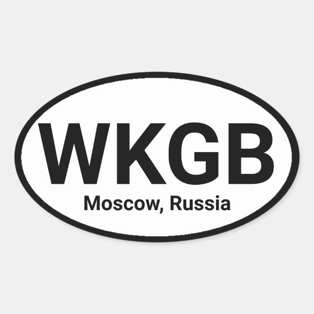 Sticker Ovale Votre station radio préférée (Devant)