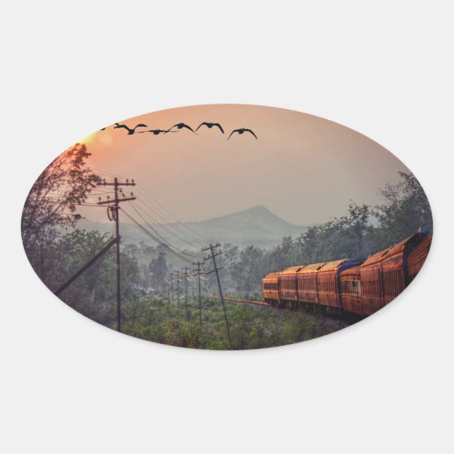 Sticker Ovale Voyage (Devant)