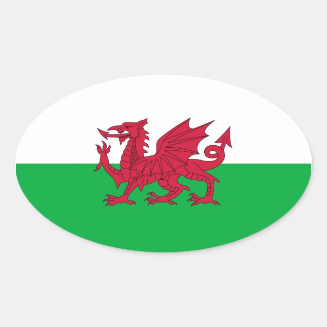 STICKER OVALE WALES (Devant)