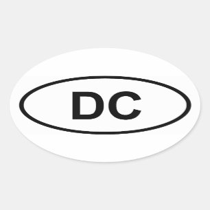 Sticker Ovale Washington "C.C "