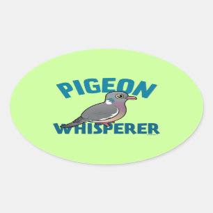 Sticker Ovale Whisperer de pigeon