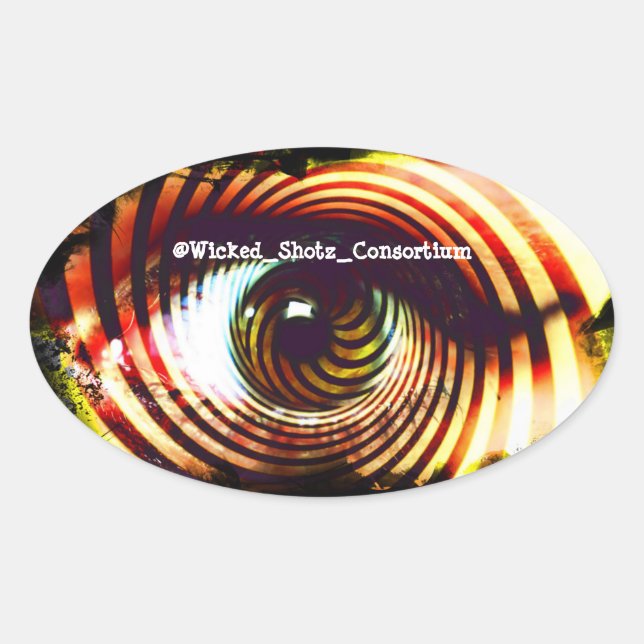 Sticker Ovale Wicked Eyez (Devant)