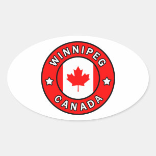 Sticker Ovale Winnipeg Canada