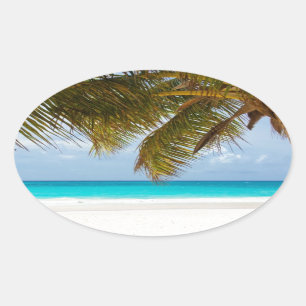 Sticker Ovale Wish you were !