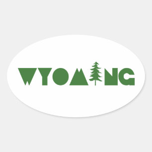 Sticker Ovale Wyoming