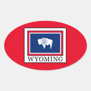Sticker Ovale Wyoming