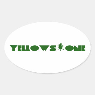 Sticker Ovale Yellowstone