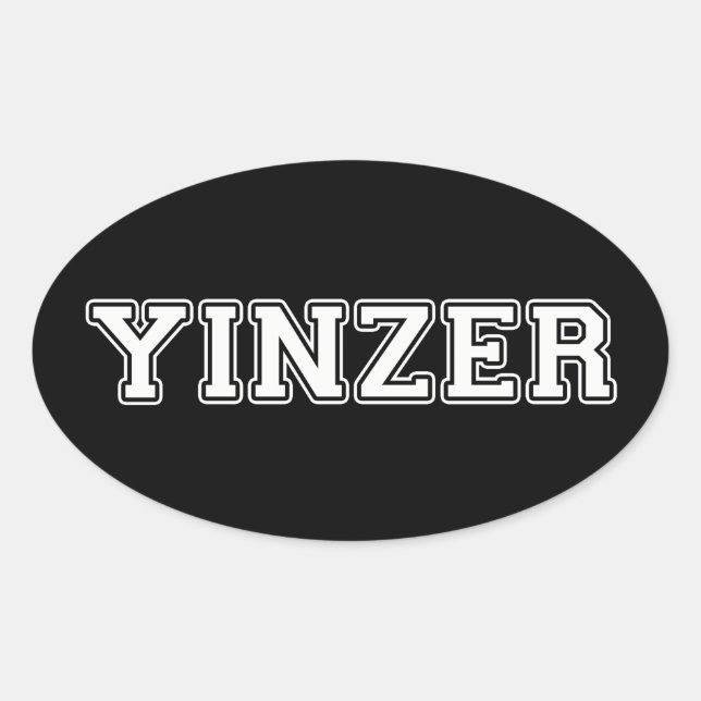Sticker Ovale Yinzer (Devant)