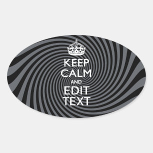 Sticker Ovale Your Custom Keep