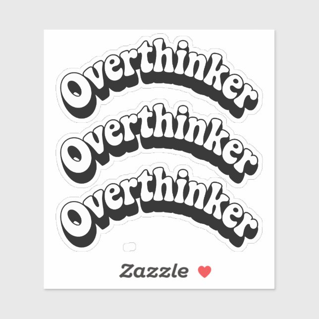 Sticker Overthinker (Feuille)