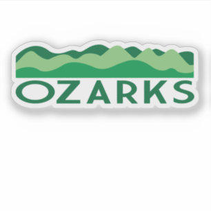 Sticker Ozarks avec des collines graphique Arkansas Missou